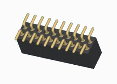 Der hohen Temperatur runde Frau Neigungs-Doppelreihe des Pin-Titel-Verbindungsstück-1.27mm
