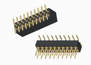 Der hohen Temperatur runde Frau Neigungs-Doppelreihe des Pin-Titel-Verbindungsstück-1.27mm