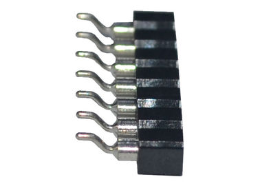 SMT-Art Neigung rundes der Frau Pin-Titel-Verbindungsstück-einzelne Reihen-2.54mm horizontal