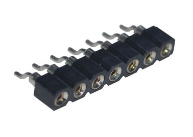SMT-Art Neigung rundes der Frau Pin-Titel-Verbindungsstück-einzelne Reihen-2.54mm horizontal