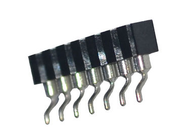 SMT-Art Neigung rundes der Frau Pin-Titel-Verbindungsstück-einzelne Reihen-2.54mm horizontal
