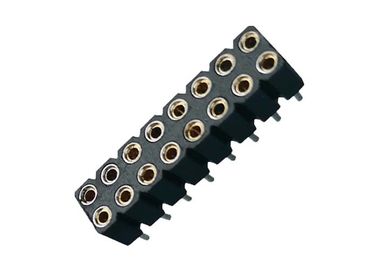 Maschinell bearbeitet ringsum weibliches Pin-Titel-Verbindungsstück BAD PPS 2.54mm 180° UL94V 0