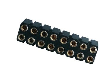 Maschinell bearbeitet ringsum weibliches Pin-Titel-Verbindungsstück BAD PPS 2.54mm 180° UL94V 0