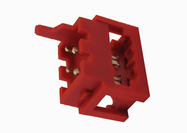 Hohe Zuverlässigkeit kerbte IDC-Verbindungsstück 1.27mm männlichen Isolator Pin-Titel ULs 94V 0