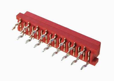 Isolierungs-Verschiebungs-Verbindungsstück 16 PBT rotes weibliche Neigung Pin Titel-2.54mm