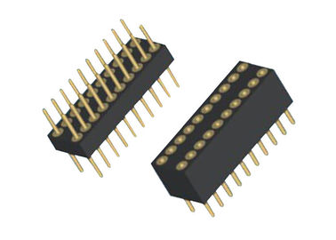 180 Reihe BAD Art des Grad Pin-Titel-Verbindungsstück-2.54mm der Neigungs-PA9T des Schwarz-zwei