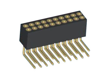 1.27mm doppelter Reihen-weiblicher Titel rechtwinkliger PWB-Leiterplatten-Verbinder 20 Pin
