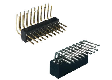 1.27mm doppelter Reihen-weiblicher Titel rechtwinkliger PWB-Leiterplatten-Verbinder 20 Pin