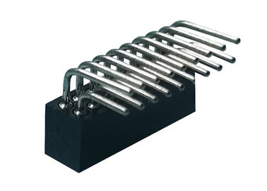 1.27mm doppelter Reihen-weiblicher Titel rechtwinkliger PWB-Leiterplatten-Verbinder 20 Pin