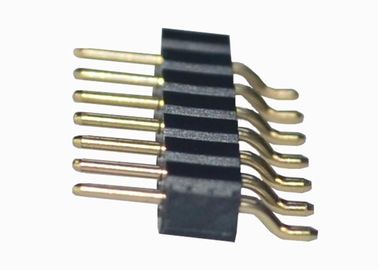 Horizontale runde männliche Titel-Verbindungsstück-einzelne Reihe 6 vertikaler Berg SMT Pin