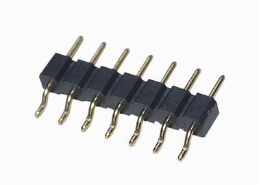 Horizontale runde männliche Titel-Verbindungsstück-einzelne Reihe 6 vertikaler Berg SMT Pin