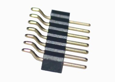 Horizontale runde männliche Titel-Verbindungsstück-einzelne Reihe 6 vertikaler Berg SMT Pin