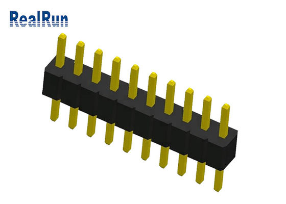 1.0mm Neigung 10 Reihen-Titel-Verbindungsstück Pin PA6T 0.75A einzelnes