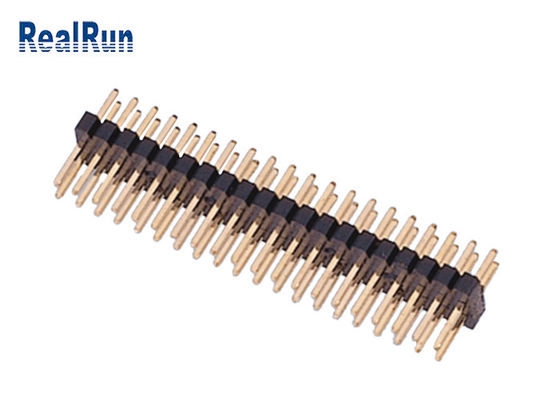Neigung PA6T 4P 0.75A 1.0mm durch Loch-Titel-Verbindungsstück-doppelte Reihe