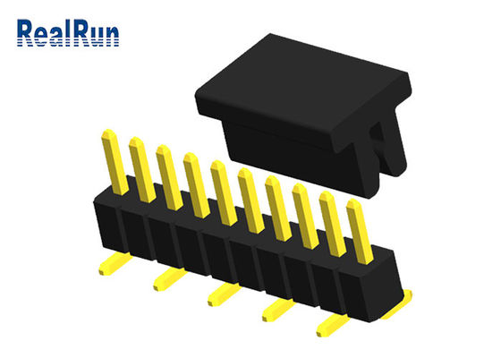 1.0mm 1x10 einzelnes Row10P männliches Titel-Verbindungsstück mit KAPPE