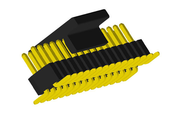 Doppelreihe Pin Header SMTs 0.75A 1.0mm Neigungs-PA6T UL94V-0