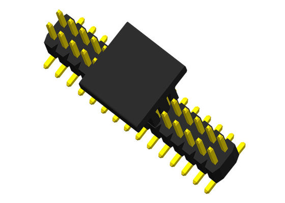 Doppelreihe Pin Header SMTs 0.75A 1.0mm Neigungs-PA6T UL94V-0