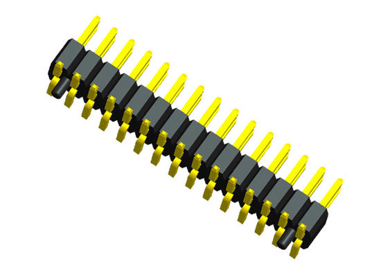 1.0mm Neigungs-Doppelreihe SMT Pin Header 0.75A mit Standort-Posten