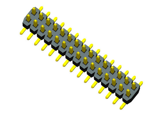 1.0mm Neigungs-Doppelreihe SMT Pin Header 0.75A mit Standort-Posten