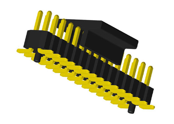 40 reihen-männlicher Titel Pin 1.0mm Doppelneigungs-PA6T 0.75A