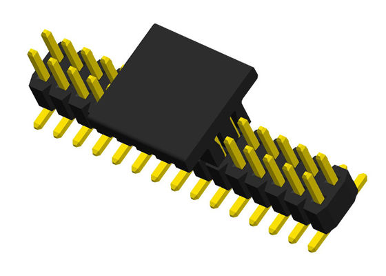 40 reihen-männlicher Titel Pin 1.0mm Doppelneigungs-PA6T 0.75A