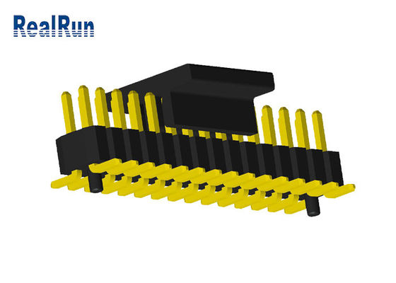 40 reihen-männlicher Titel Pin 1.0mm Doppelneigungs-PA6T 0.75A