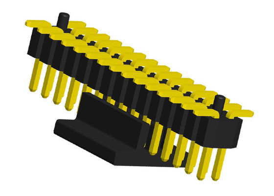 40 reihen-männlicher Titel Pin 1.0mm Doppelneigungs-PA6T 0.75A