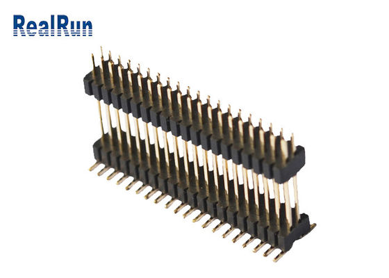 Isolator Pin Header Connector der Doppelschicht-40P PA6T 1.0*1.5mm