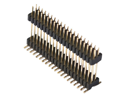 Isolator Pin Header Connector der Doppelschicht-40P PA6T 1.0*1.5mm