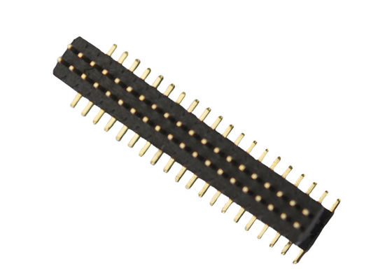 Isolator Pin Header Connector der Doppelschicht-40P PA6T 1.0*1.5mm