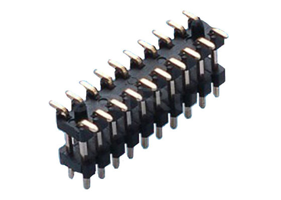 Isolator Pin Header Connector der Doppelschicht-40P PA6T 1.0*1.5mm