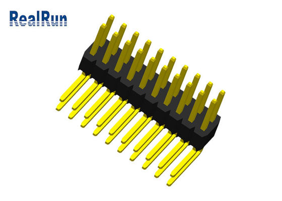 Rechtwinkliges 1.27mm UL94V-0 durch Loch PWB-Verbindungsstück PA6T