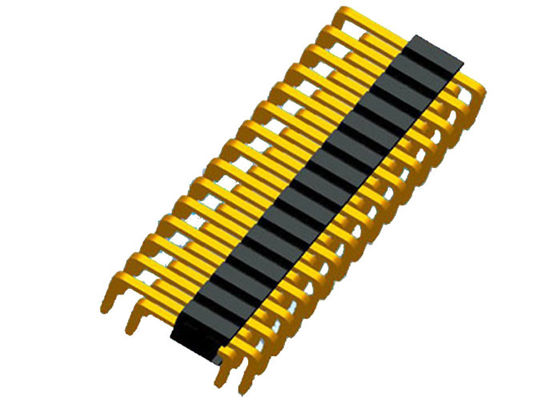U-Art Doppelt-Reihen-Pin Headers 1.27mm PA6T 80P Neigung