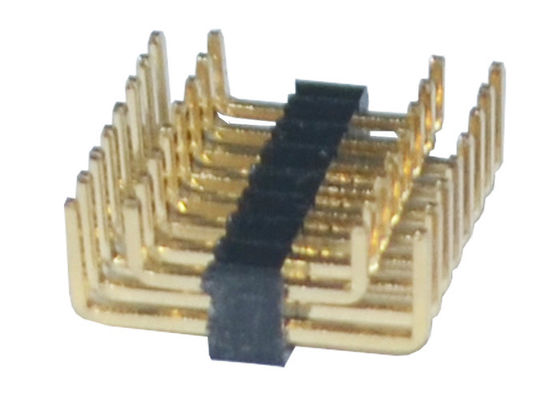U-Art Doppelt-Reihen-Pin Headers 1.27mm PA6T 80P Neigung