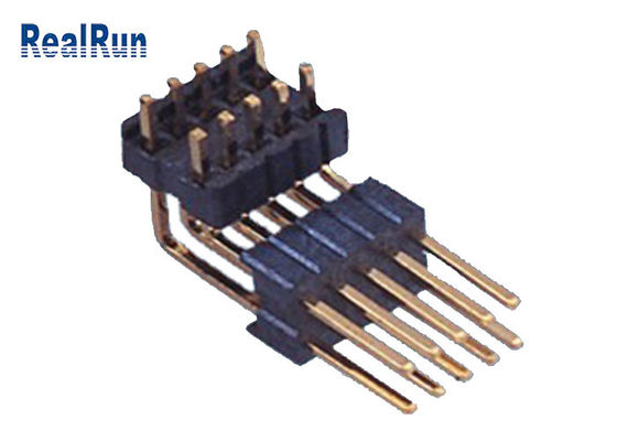 Rechtwinklige reihen-Pin Headers 1.27mm 500VAC 40P Doppelneigung
