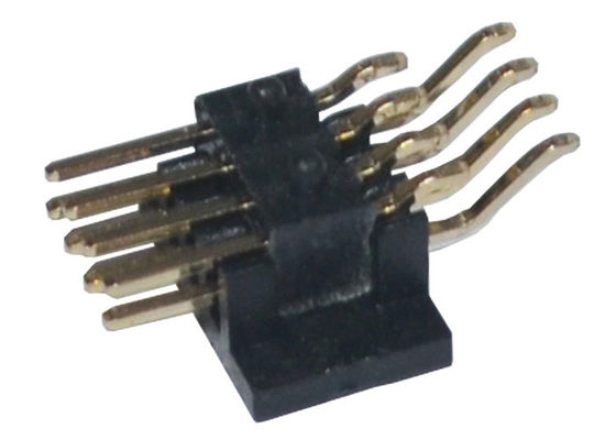 1.27mm rechtwinkliges SMT PA6T Gold überzogenes Pin Header 500VAC