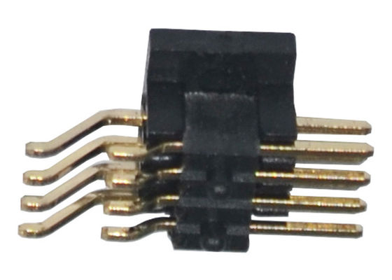 1.27mm rechtwinkliges SMT PA6T Gold überzogenes Pin Header 500VAC