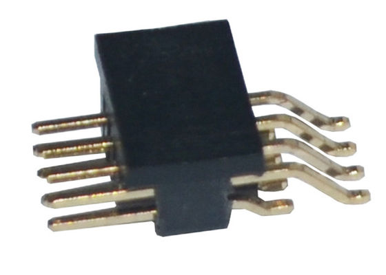 1.27mm rechtwinkliges SMT PA6T Gold überzogenes Pin Header 500VAC