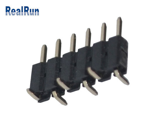 Einzelne Reihe Pin Header 6pin Tin Plating SMTs 2.0mm Neigungs-PA6T