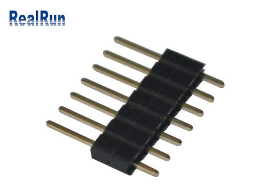 Gold überzog Reihen-Pin Headers 2.0mm des Bad-7pin einzelne Neigung
