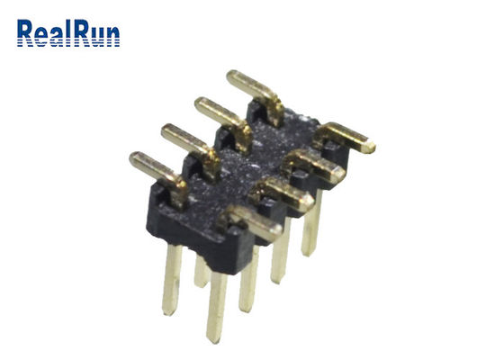 Schwarze 2.0mm Neigung PA6T 12 Pin Pcb Connector Dual Row