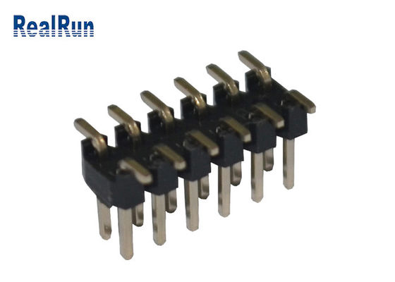 Schwarze 2.0mm Neigung PA6T 12 Pin Pcb Connector Dual Row