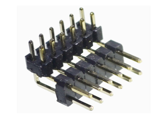 Plastik-rechtwinklige Pin Header 2.0mm Neigung 2A PBT PA6T