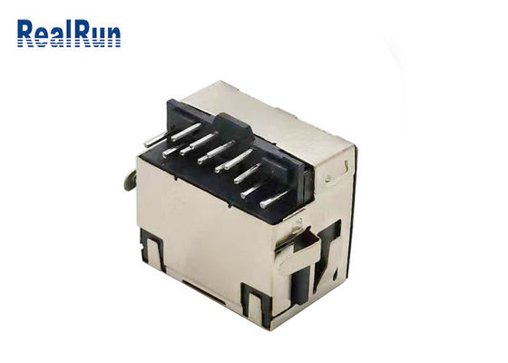 Verbindungsstück Jack 500VAC LCP UL94V-0 Phosphor-Bronzen-RJ45 mit Schild