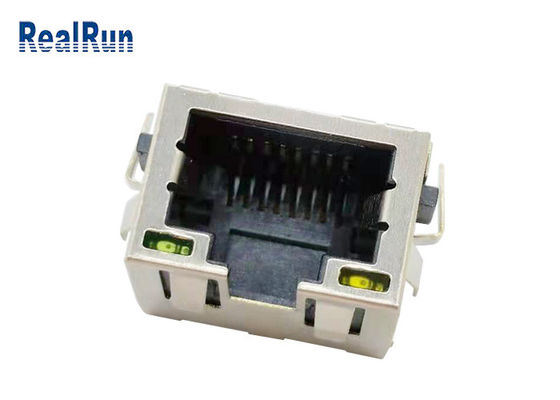 Verbindungsstück Jack 500VAC LCP UL94V-0 Phosphor-Bronzen-RJ45 mit Schild