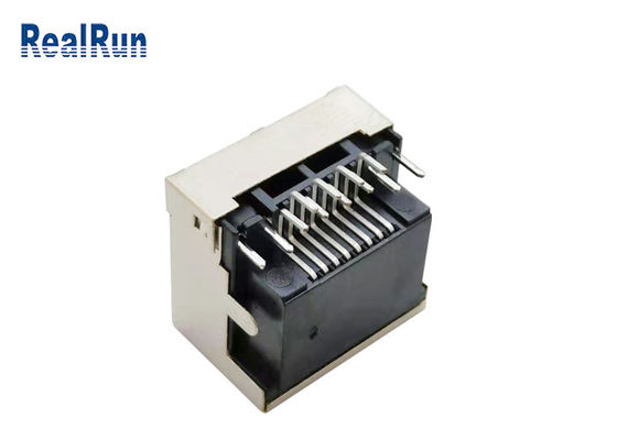 Modulares Jack Connector Right Angle With LED Licht 1.5A PWBs 8pin RJ45