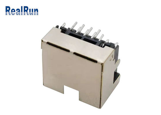 Modulares Jack Connector Right Angle With LED Licht 1.5A PWBs 8pin RJ45