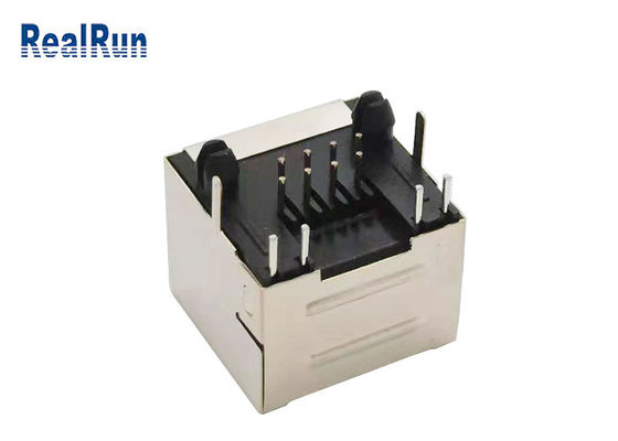 Modulare RJ45 Buchse PA46 8P8C PBT mit Metallschild