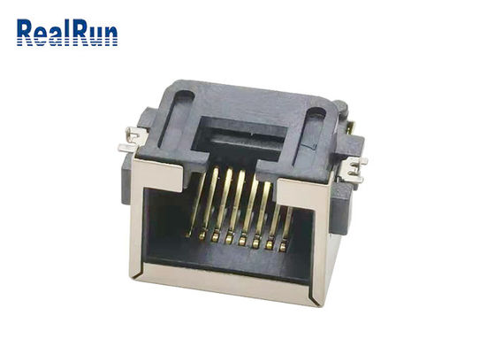 Verbindungsstück-Sockel LCP UL94V-0 Metall-Shells 1000VAC SMT 8pin Rj45