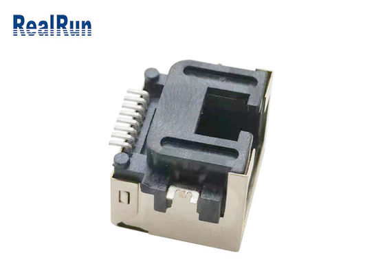 Verbindungsstück-Sockel LCP UL94V-0 Metall-Shells 1000VAC SMT 8pin Rj45